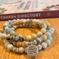 Amazonite Mala Necklace , Gemstone Bracelet