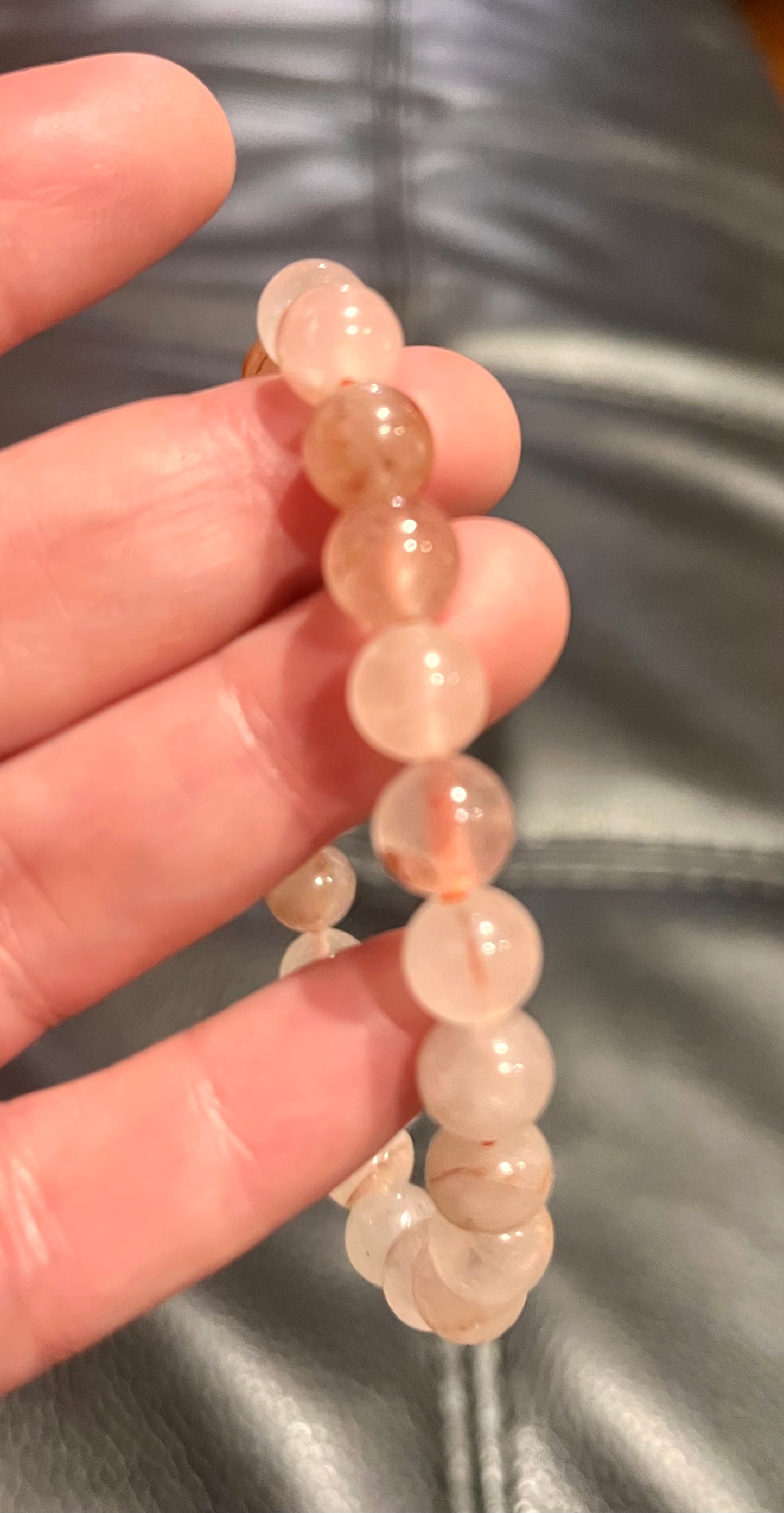 Grounding Hematoid Quartz 8mm bracelet