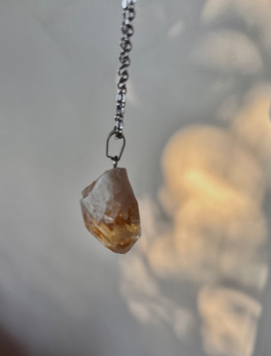 Raw Citrine Pendant