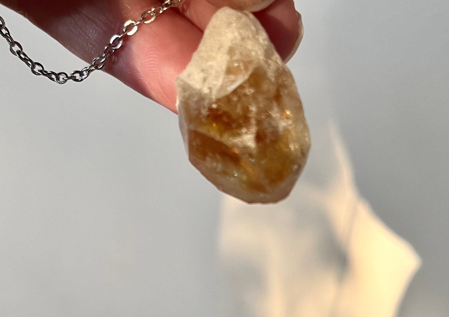 Raw Citrine Pendant