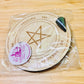 Wooden Ouija Board plus Crystal Pendulum Kit