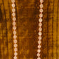 Rose Quartz 8 mm Diamond Cut Mala & Necklace, Rose Quartz Guru Bead