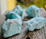 GREEN RAW NATURAL AMAZONITE  STONE