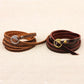 Unisex Multilayers Leather Bracelet  Wristband