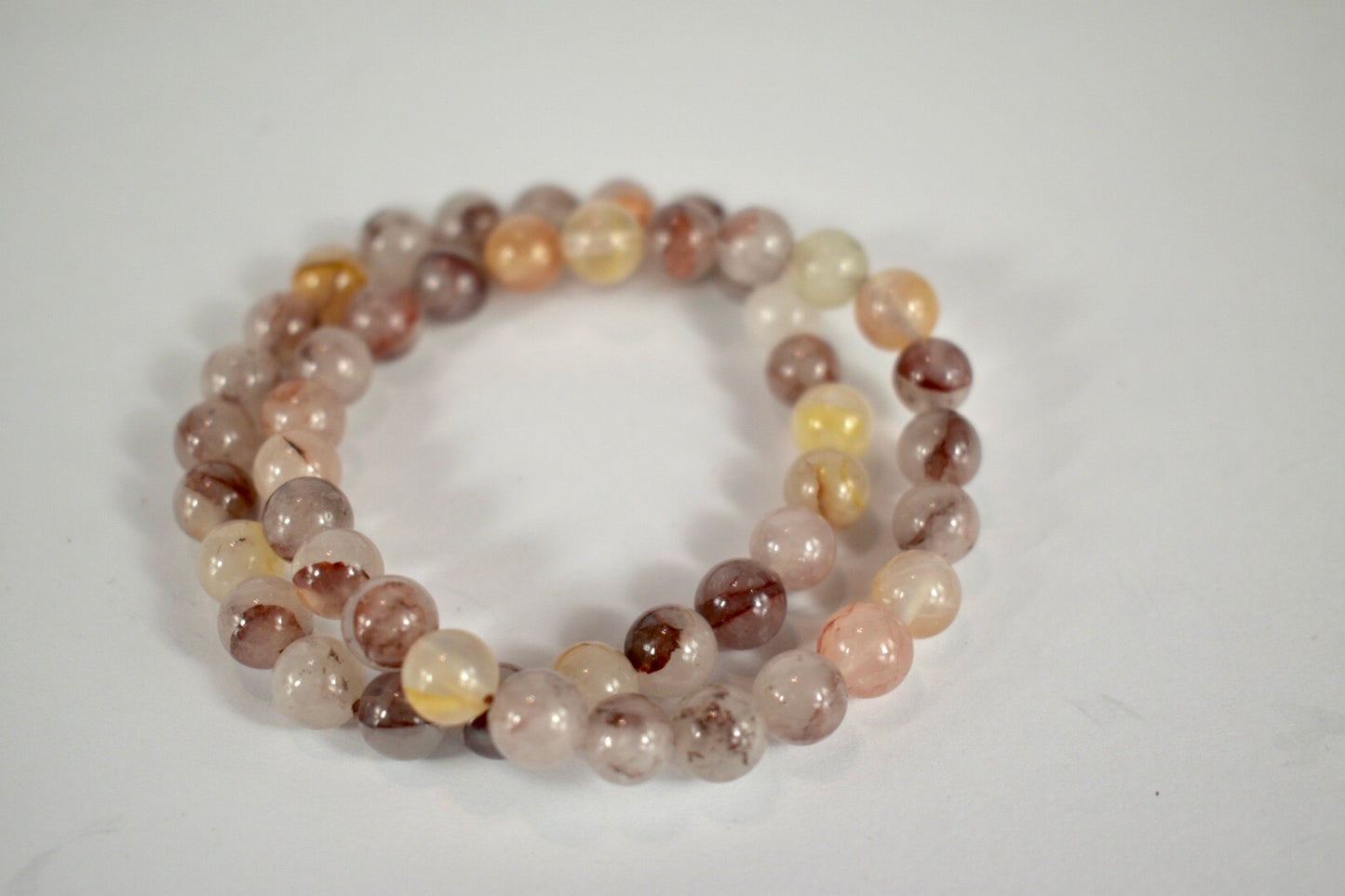 Grounding Hematoid Quartz 8mm bracelet