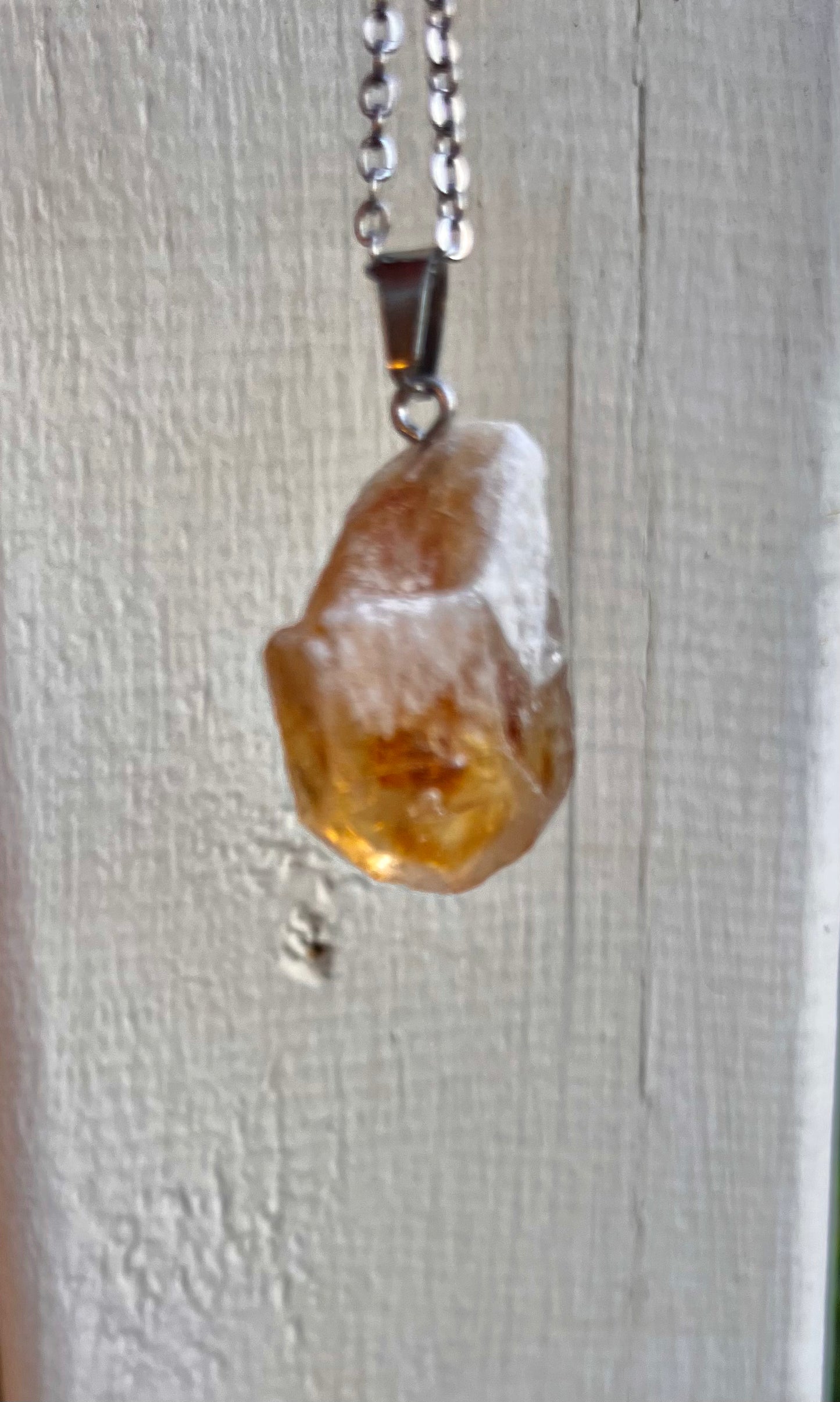 Raw Citrine Pendant