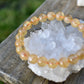 Natural Citrine Gemstone 8mm Round Beads Stretch Bracelet