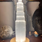 Selenite Tower with LED Base