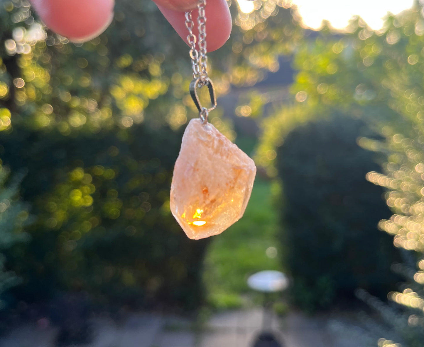 Raw Citrine Pendant