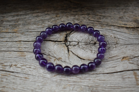 AAA Amethyst 8mm Bracelet