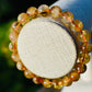 Natural Citrine Gemstone 8mm Round Beads Stretch Bracelet