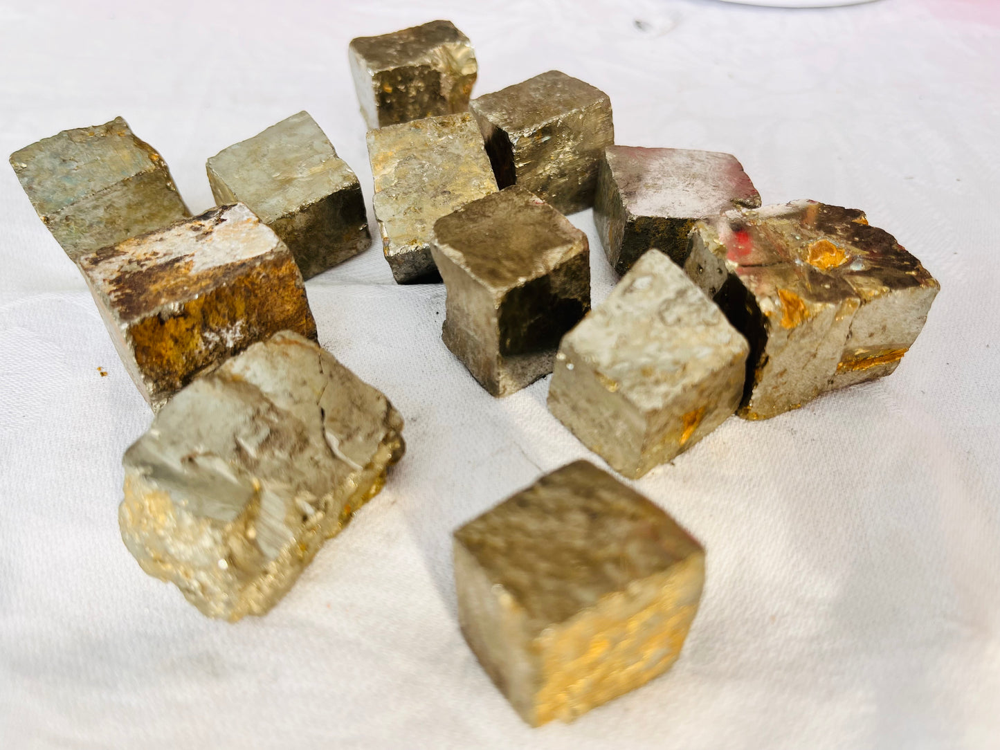 Raw Pyrite Cube Stone