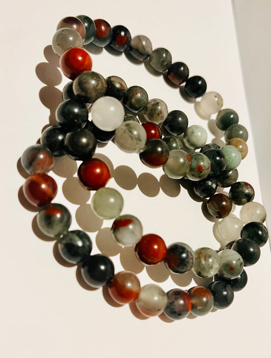 African Bloodstone Bracelet 8mm