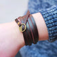 Unisex Multilayers Leather Bracelet  Wristband