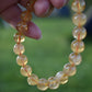 Natural Citrine Gemstone 8mm Round Beads Stretch Bracelet