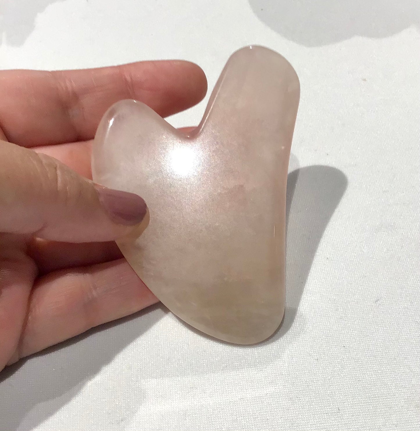 ROSE QUARTZ GUA SHA  Facial Massage Tool